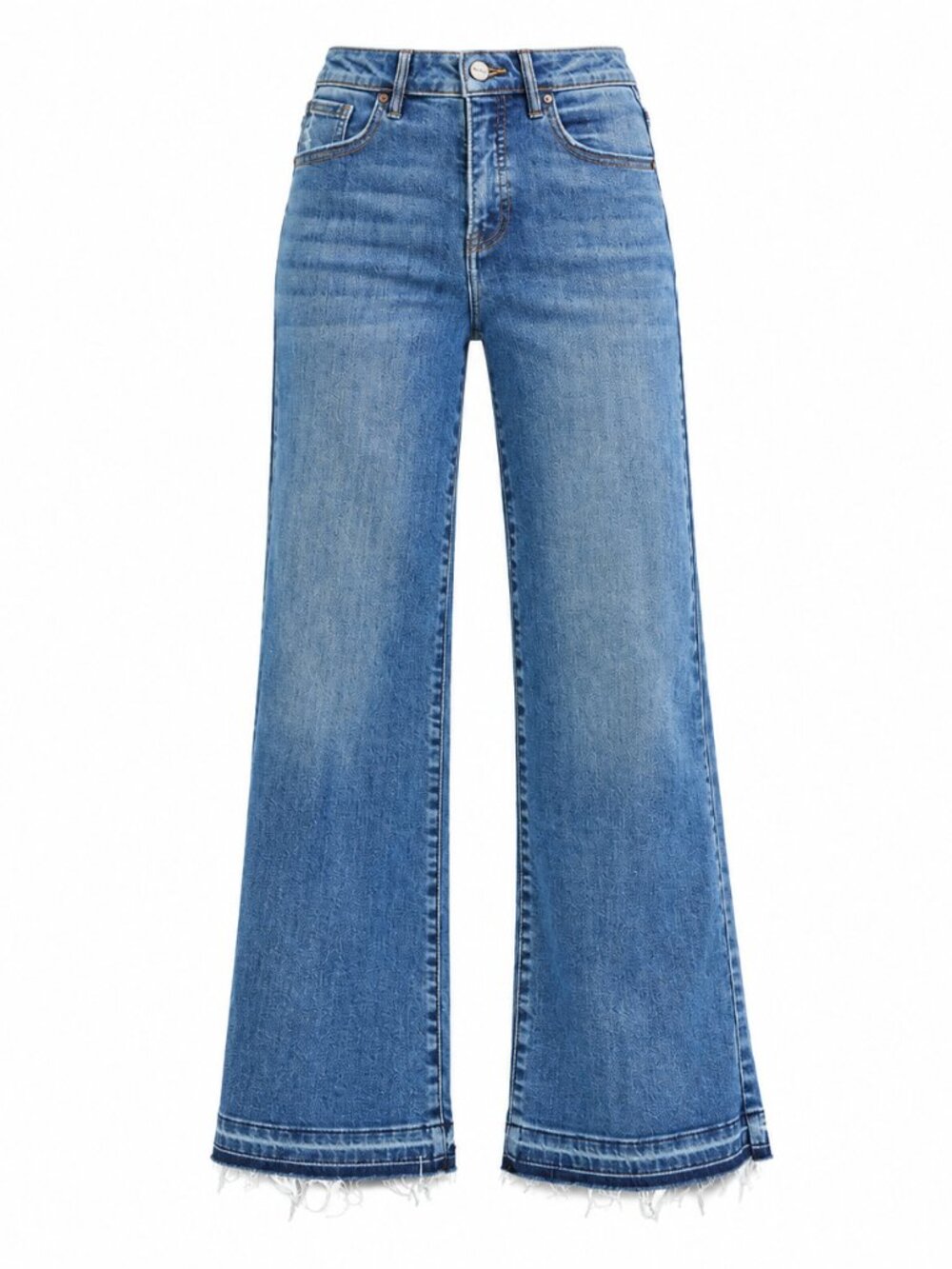 High Rise Wide Leg Released Hem Jeans NEW | #24